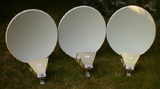 Broadband 1 - 18 GHz 0,6 m (2') Offset Parabolic Antennas